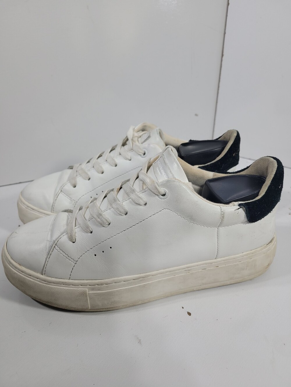 Kurt Geiger London Laney White Leather Platform Sneakers Shoes Womens Size 40 US